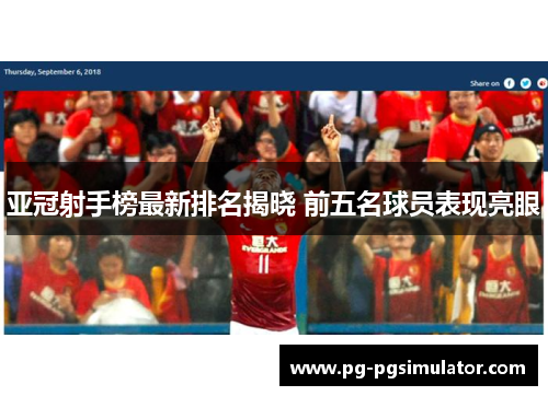亚冠射手榜最新排名揭晓 前五名球员表现亮眼